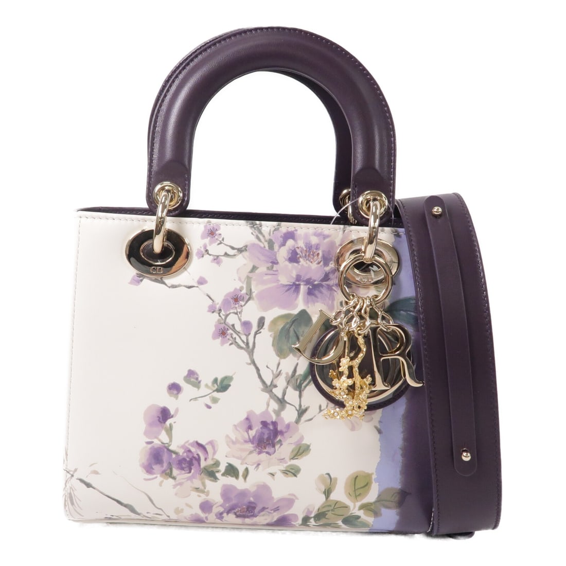 Dior Lady Dior My ABCDior Small Lambskin 2 Way Shoulder Bag: Dior Lady Dior My ABCDior Small Lambskin 2 Way Shoulder Bag This Christian Dior Lady Dior My ABCDior small 2-way shoulder bag features a luxurious white lambskin exterior and gold-tone hardware. Desig