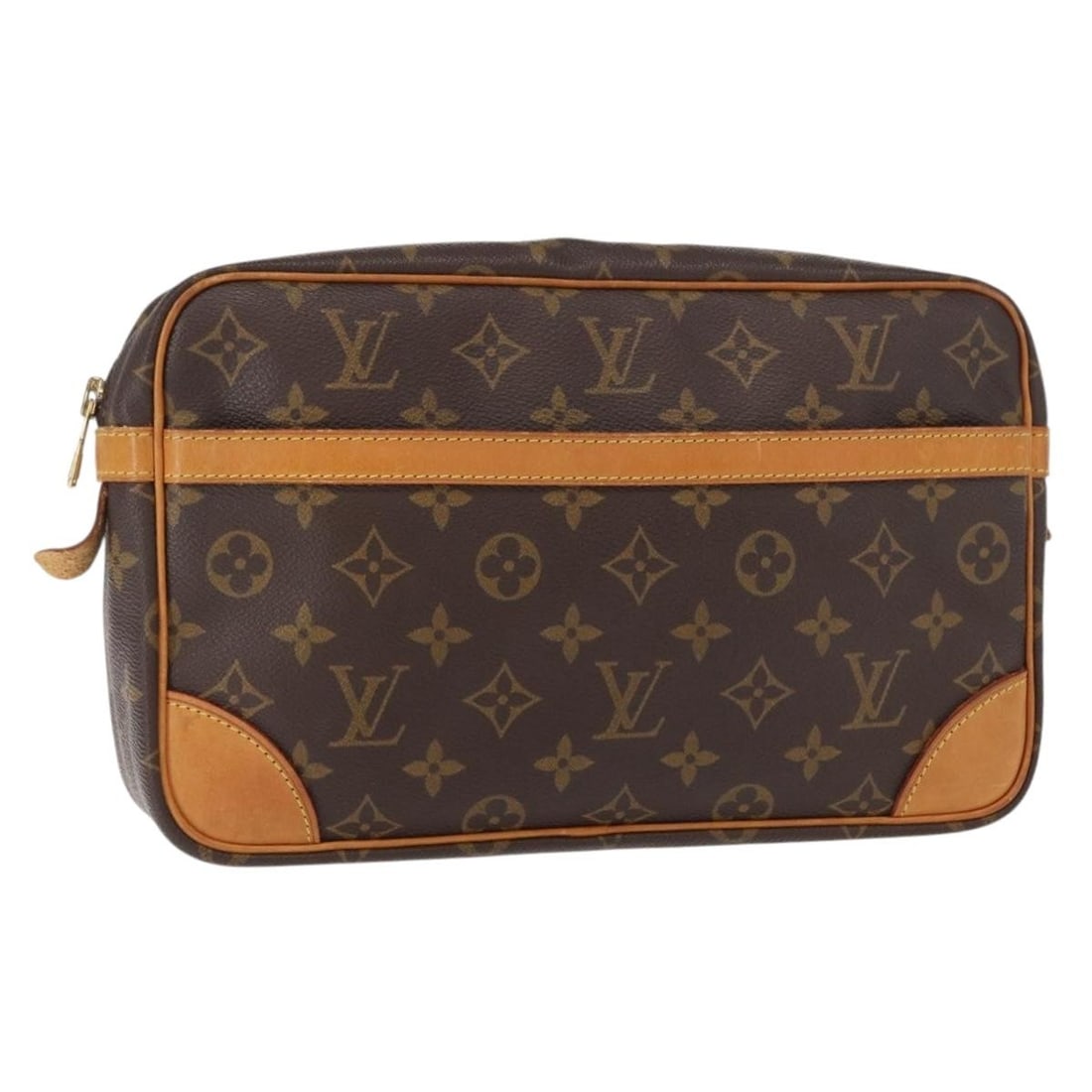LOUIS VUITTON Monogram Compiegne 28 Clutch Bag M51845 Auth: LOUIS VUITTON Monogram Compiegne 28 Clutch Bag M51845 Auth This LOUIS VUITTON Monogram Compiegne 28 Clutch Bag is an elegant accessory crafted from iconic Monogram Canvas. Designed with a classic clut