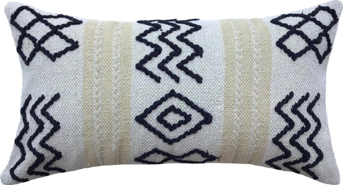 Elegant Kaarlo Accent Pillow 100% Wool Down Alternative Insert (1 of 2)