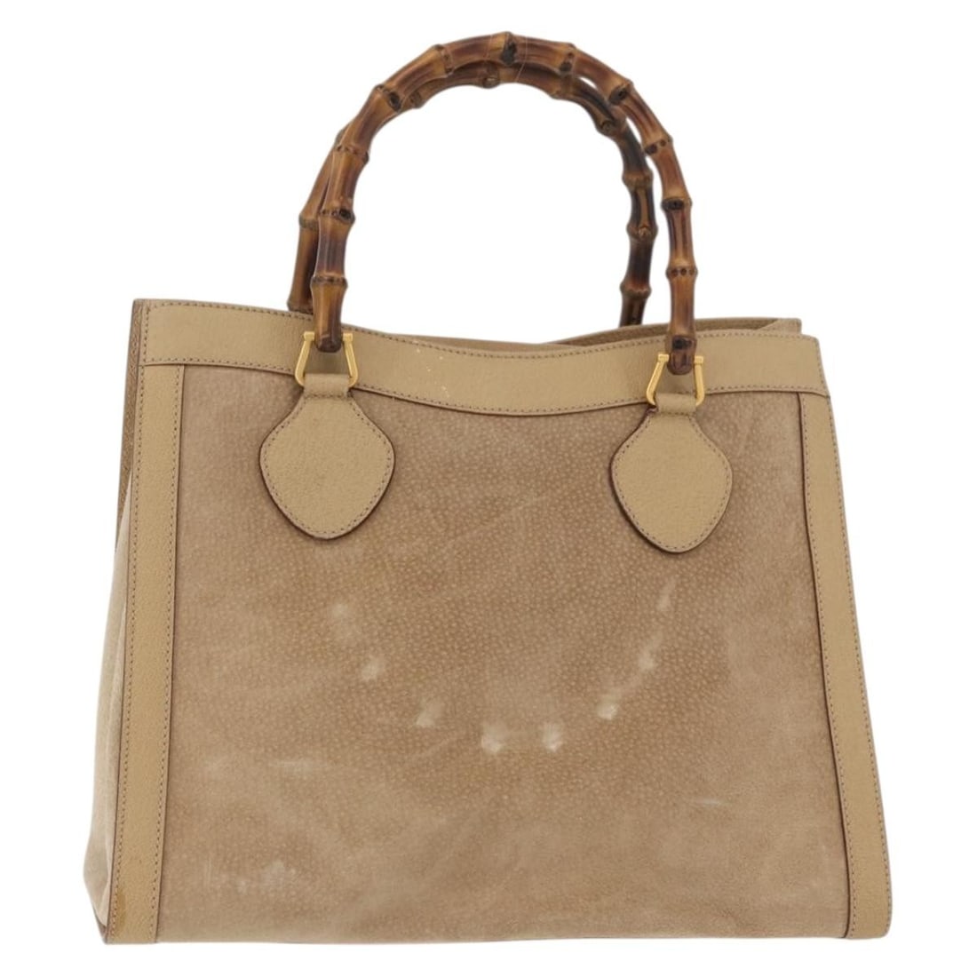Gucci Bamboo suede beige gold handbag 002.0260 Italy: Gucci Bamboo suede beige gold handbag 002.0260 Italy This GUCCI Bamboo Hand Bag is crafted from beige suede with gold accents, offering a sophisticated and timeless design. Made in Italy, it features 