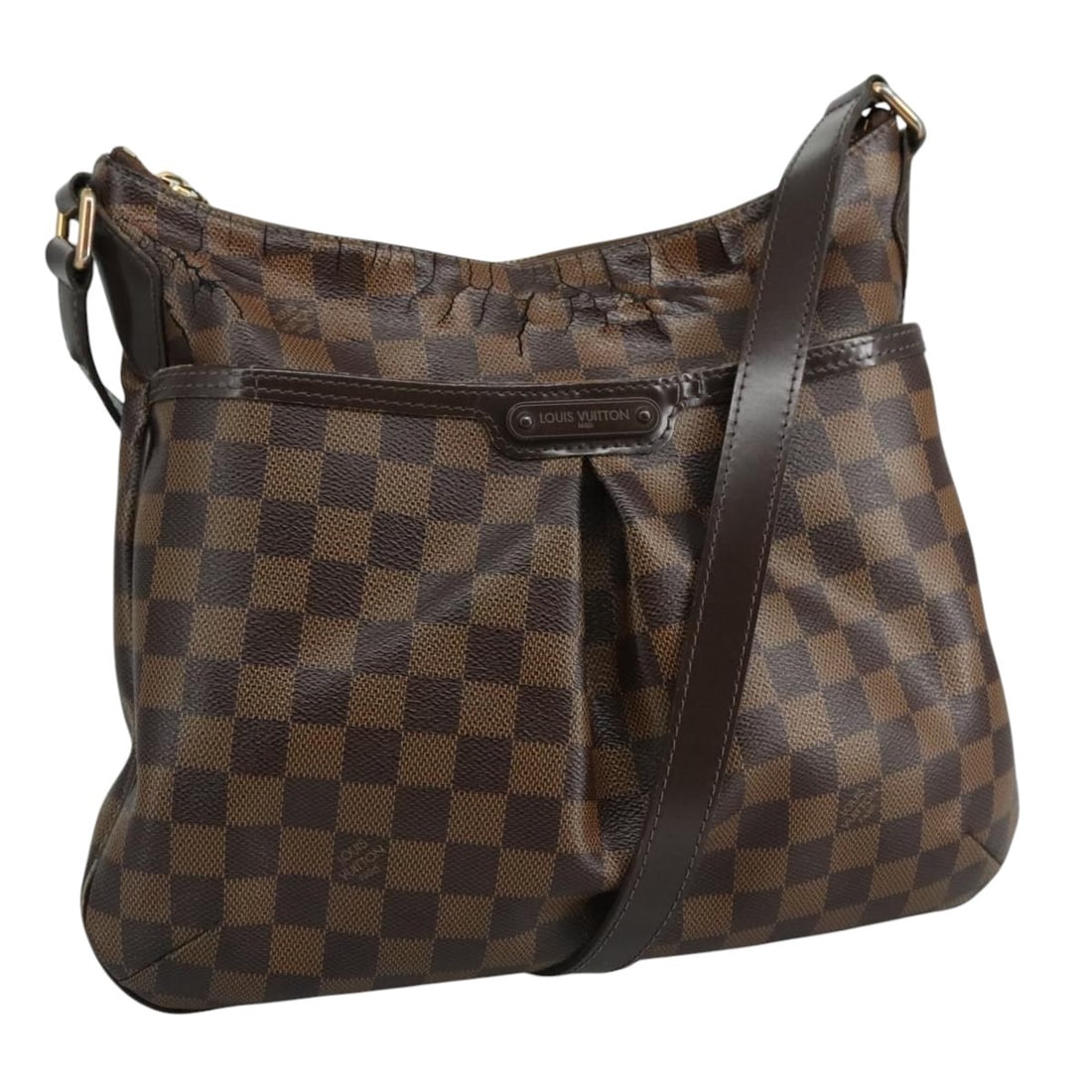 Louis Vuitton Bloomsbury PM Damier Ebene Canvas Shoulder Bag N42251: Louis Vuitton Bloomsbury PM Damier Ebene Canvas Shoulder Bag N42251 This is a Louis Vuitton Damier Ebene Bloomsbury PM shoulder bag, crafted from Damier Ebene canvas. The bag features a classic brown 