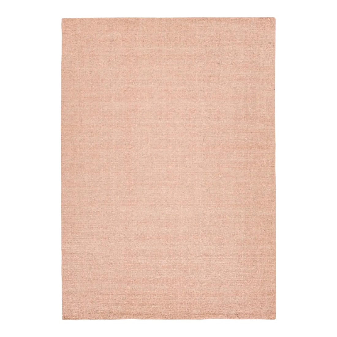 10'1 x 14'1 Handmade Wool Rug in Solid Pink Color: 10'1 x 14'1 Handmade Wool Rug in Solid Pink Color Enhance your living space with this exquisite modern Indian handknotted wool rug, featuring a stunning solid pink design. Crafted by skilled artisans,