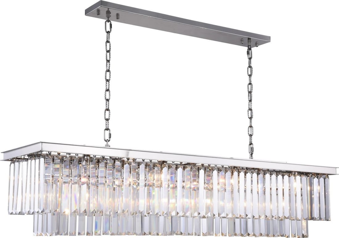 Sydney Pendant Light Crystal Polished Nickel Hollywood Regency UL-Listed: Sydney Pendant Light Crystal Polished Nickel Hollywood Regency UL-Listed Illuminate your space with the Sydney Pendant, a sophisticated lighting solution that embodies Hollywood Regency style. This