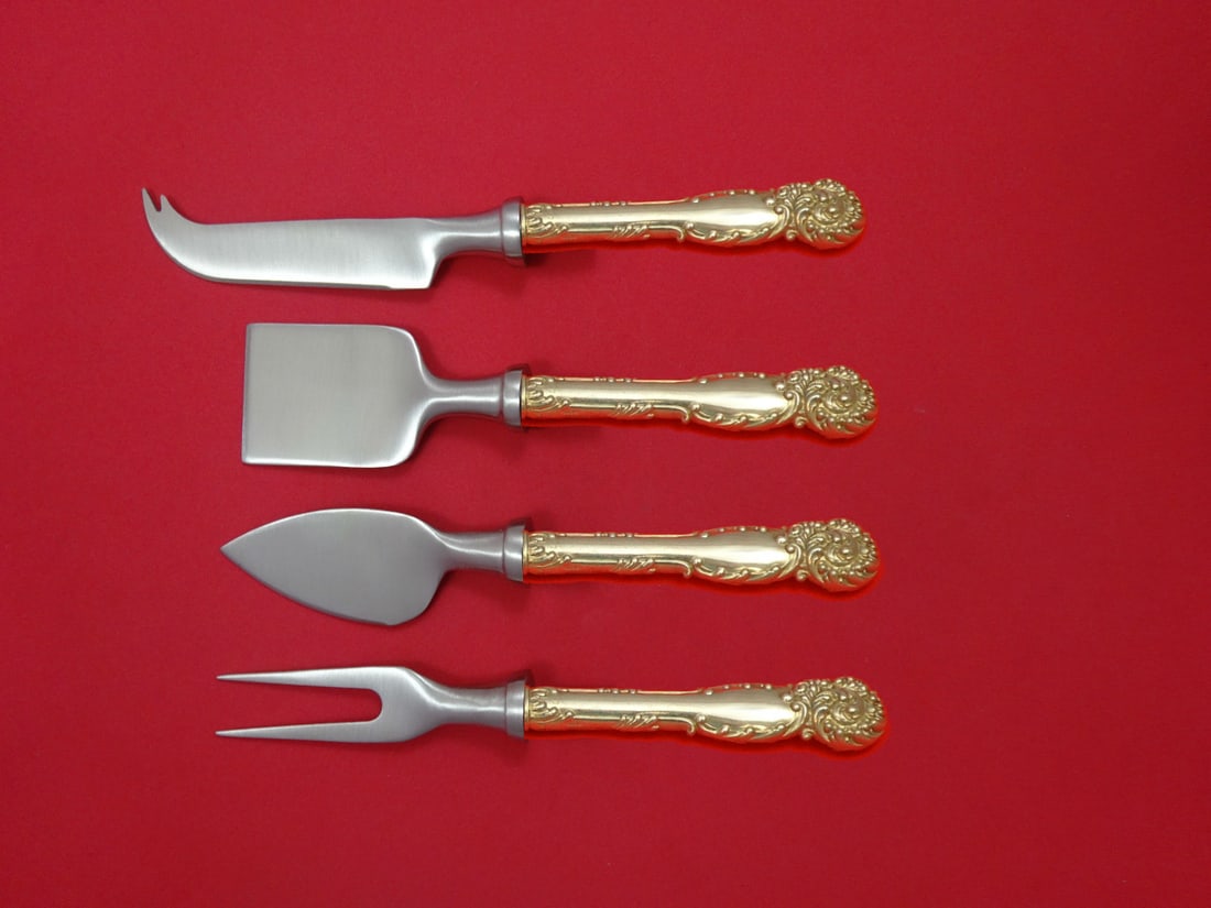 Reed & Barton La Reine Sterling Silver Cheese Serving Set 4 Pieces (1 of 1)
