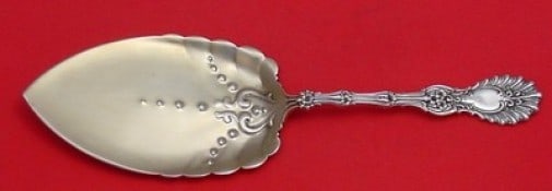 Radiant by Whiting Sterling Silver Goldwashed Pie Server 9 1/8": Radiant by Whiting Sterling Silver Goldwashed Pie Server 9 1/8" Serve your favorite pies in style with this exquisite pie server from the Radiant by Whiting collection. Crafted from high-quality sterl