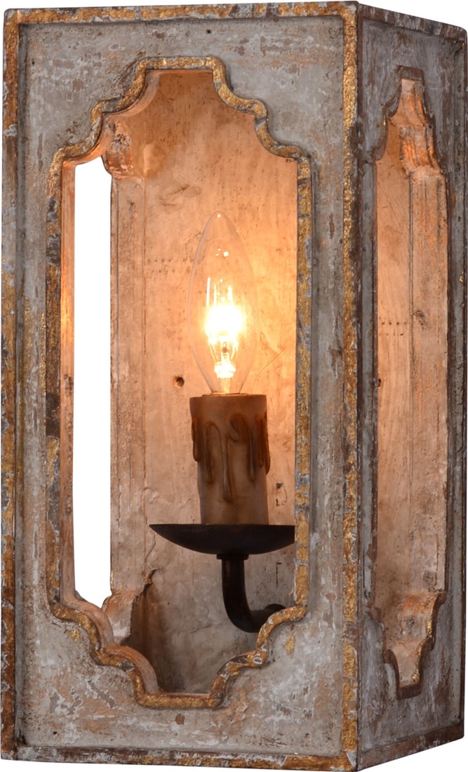 Terracotta Nadia Vintage Style Handcrafted Iron Sconce White: Terracotta Nadia Vintage Style Handcrafted Iron Sconce White Illuminate your space with this handcrafted iron sconce, showcasing a charming vintage style. Designed to enhance any transitional decor, t