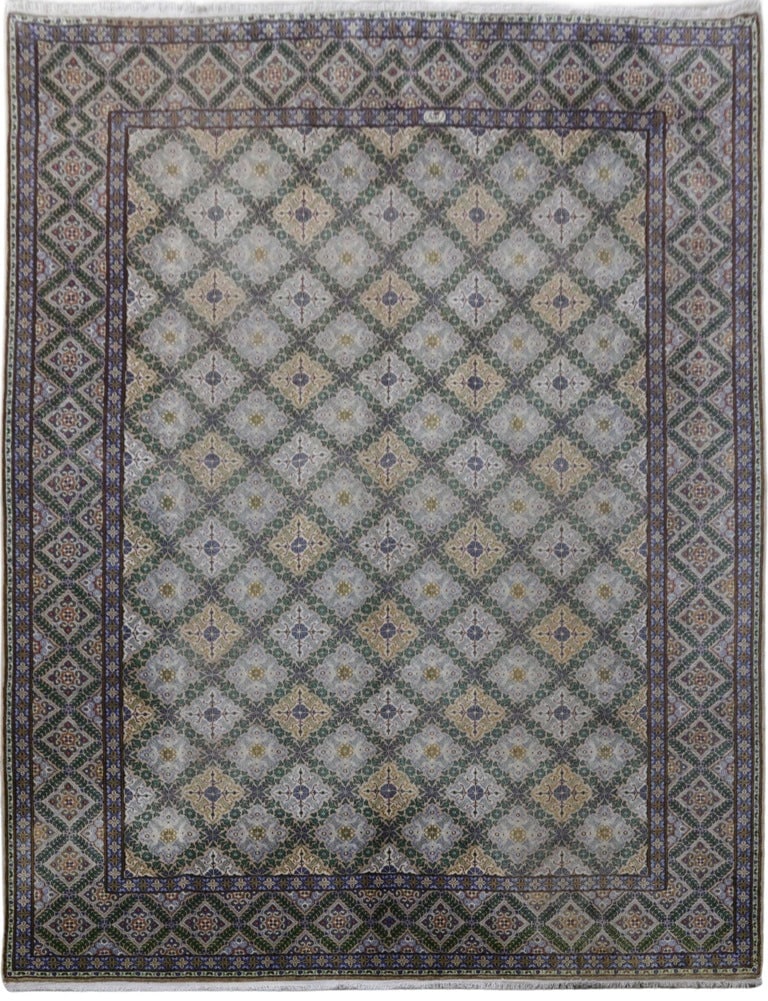 Handcrafted 10' x 13' Signed Persian Isfahan Rug Multi-Color (1 of 6)