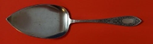 Sterling Silver Pie Server Whiting Adam Pattern 9 3/8 in: Sterling Silver Pie Server Whiting Adam Pattern 9 3/8 in Sterling silver pie server in the Adam pattern by Whiting. This original flat handle serving piece measures 9 3/8 inches and is not monogrammed