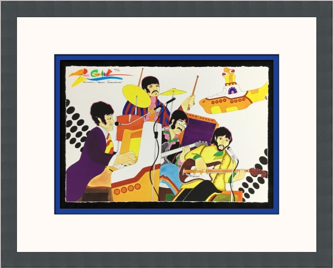 Ron Campbell Signed Hey Jude Limited Edition Giclee Print Framed 44/75 (1 of 11)