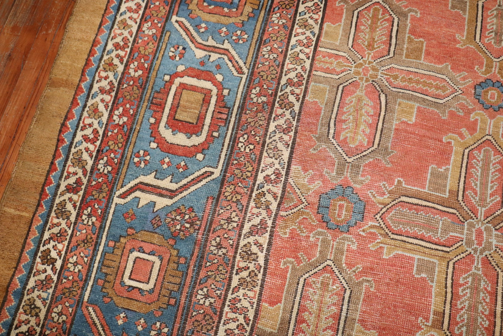 12'4'' x 14'7'' Antique Bakshaish Hand-Knotted Wool Carpet - 10