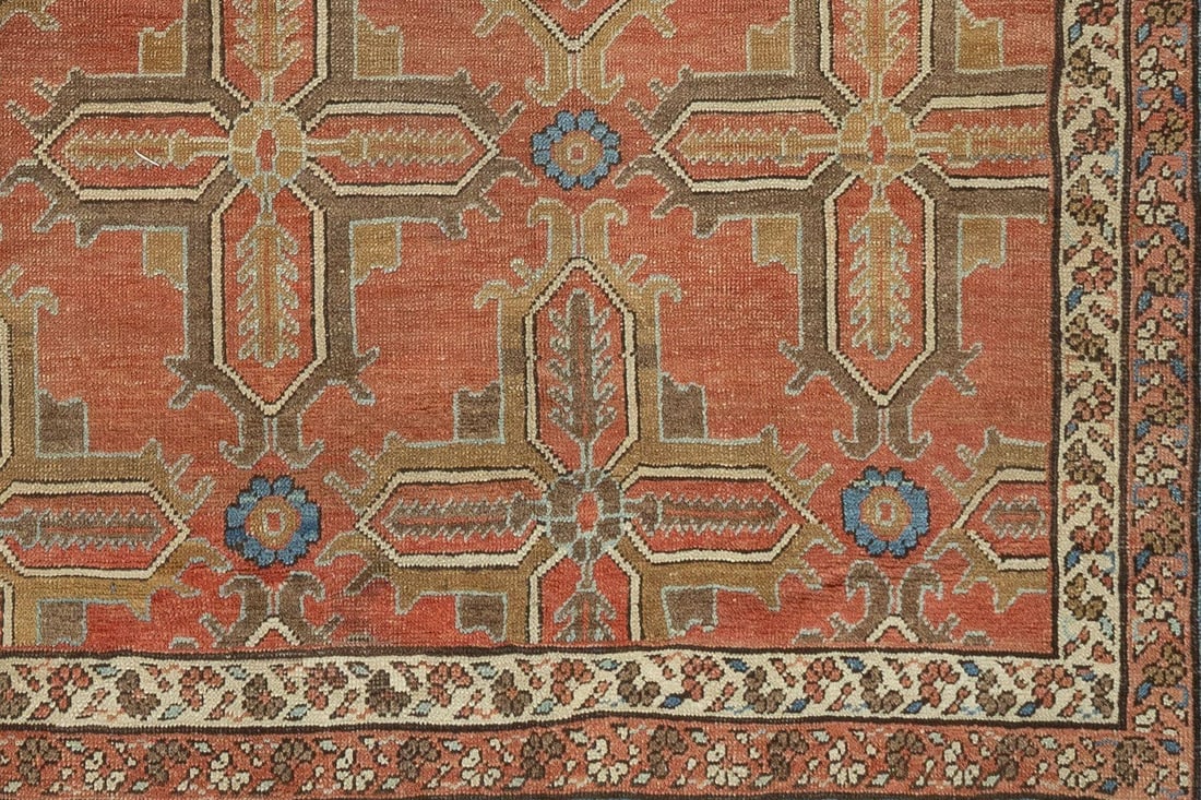 12'4'' x 14'7'' Antique Bakshaish Hand-Knotted Wool Carpet - 17