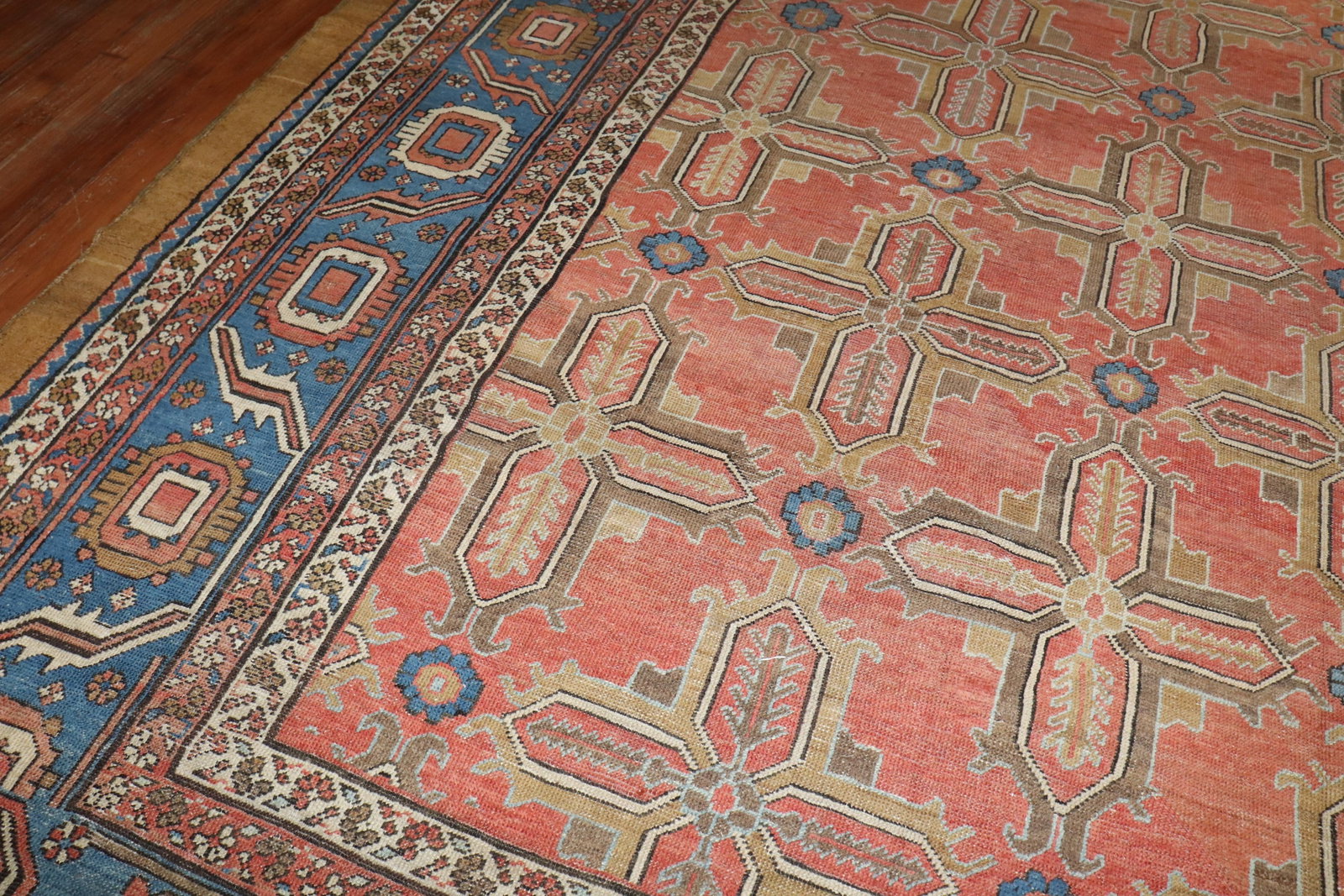 12'4'' x 14'7'' Antique Bakshaish Hand-Knotted Wool Carpet - 2