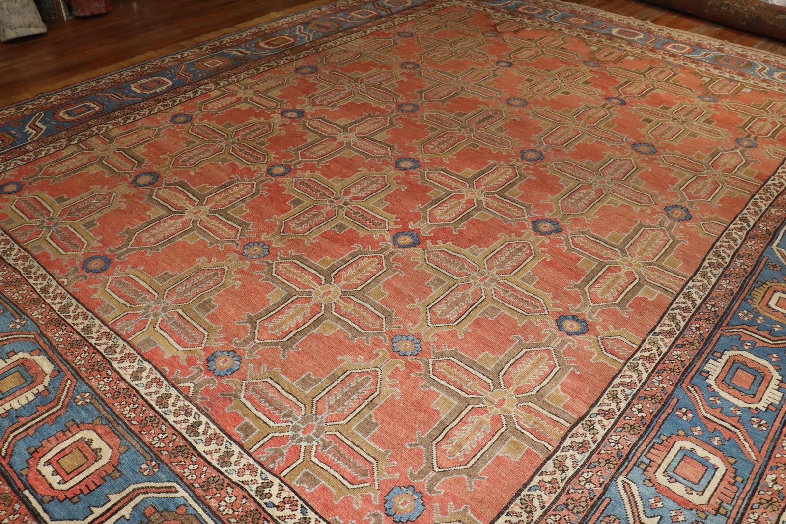 12'4'' x 14'7'' Antique Bakshaish Hand-Knotted Wool Carpet - 3