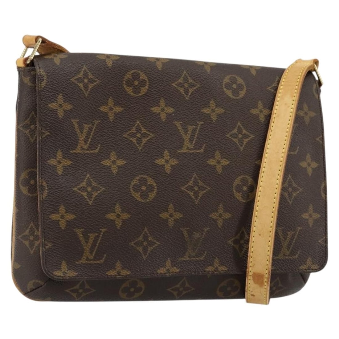 Louis Vuitton M51388 Musette Tango Monogram Canvas Shoulder Bag: Louis Vuitton M51388 Musette Tango Monogram Canvas Shoulder Bag Louis Vuitton Musette Tango long strap shoulder bag in Monogram canvas. This women's shoulder bag is made in Spain and includes only the