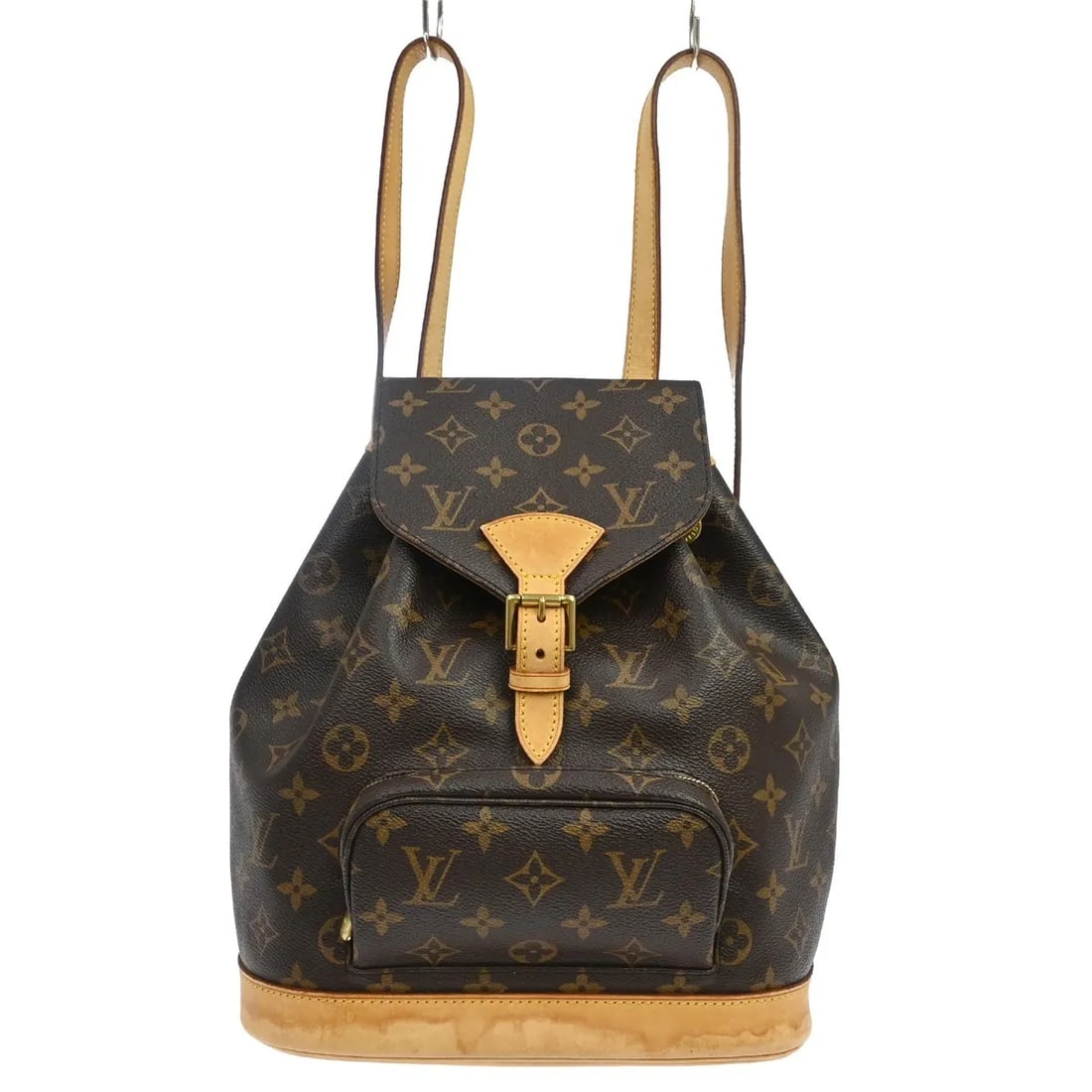 Louis Vuitton Montsouris monogram canvas backpack: Louis Vuitton Montsouris monogram canvas backpack This Louis Vuitton Vintage Montsouris Backpack features the iconic monogram canvas in brown and is designed for women. The bag shows significant signs