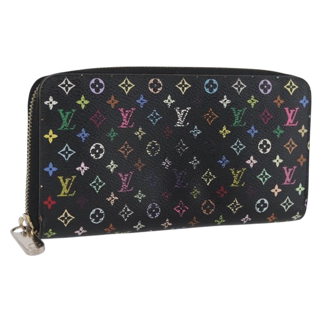 Louis Vuitton Multicolor Monogram Long Zippy Wallet Black Canvas M60243: Louis Vuitton Multicolor Monogram Long Zippy Wallet Black Canvas M60243 This Louis Vuitton long Zippy wallet features the signature Monogram Multicolor canvas in black. Designed for women, it offers a