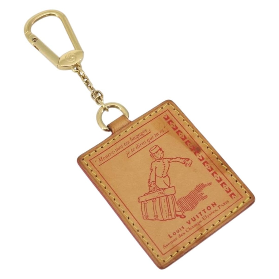 Louis Vuitton VVN Leather Key Holder Beige Gold Tone: Louis Vuitton VVN Leather Key Holder Beige Gold Tone Louis Vuitton Porte Cles VVN key holder in beige leather with gold-tone metal accents. Made in France, this women's accessory is a heavily used pie