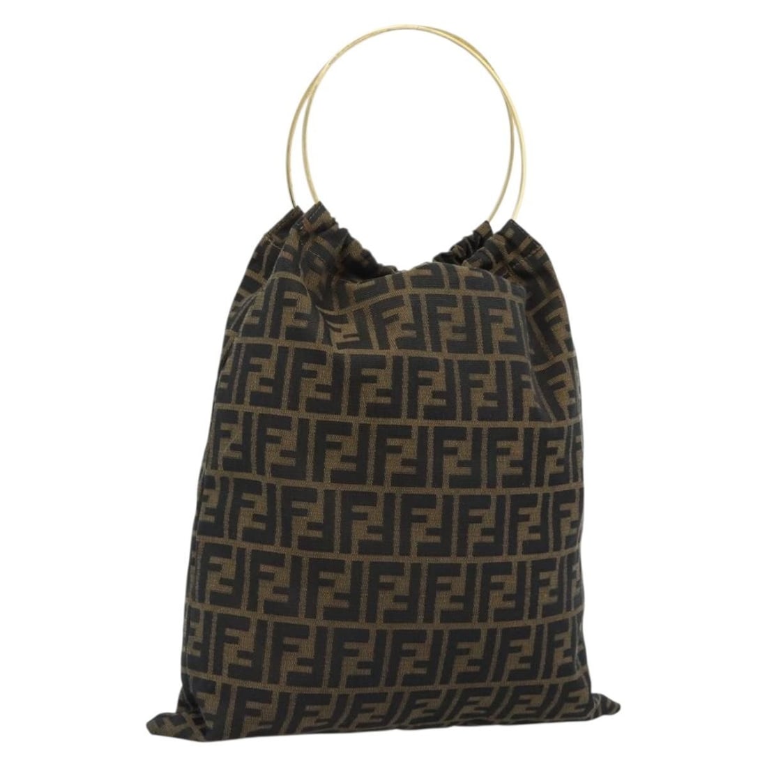FENDI Zucca Canvas Tote Handbag Black Brown Italy: FENDI Zucca Canvas Tote Handbag Black Brown Italy Authentic Fendi hand bag in black and brown Zucca canvas. This women's bag is made in Italy and includes only the item shown; the original box and dus