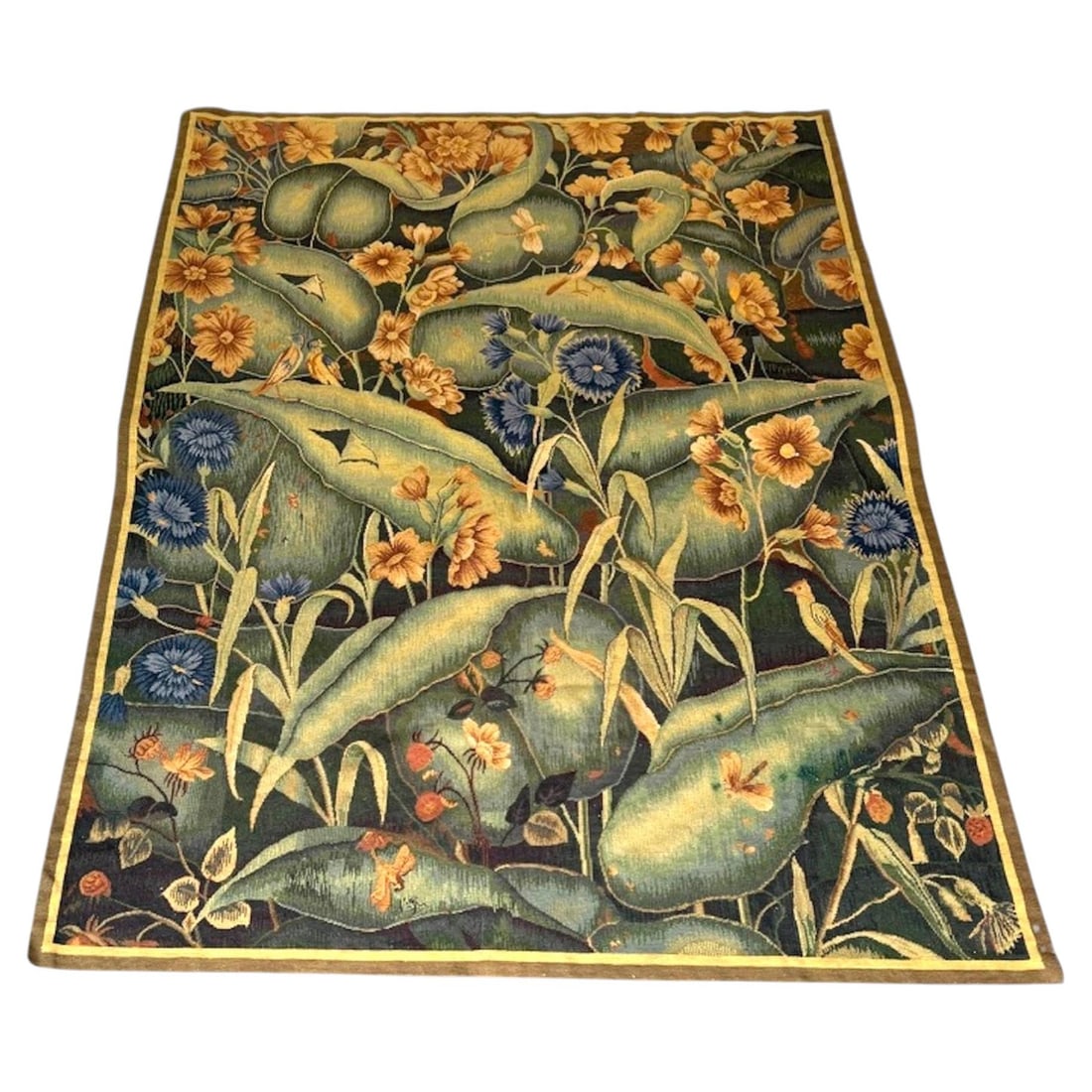 Verdure Jacquard Tapestry with Birds and Butterflies (1 of 16)