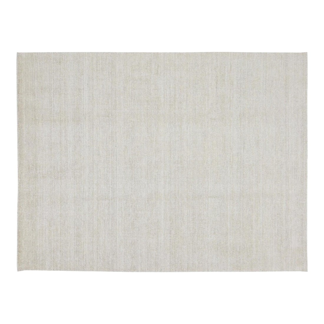 9'9 x 13'10 Handwoven Wool and Bamboo Area Rug from India (1 of 6)