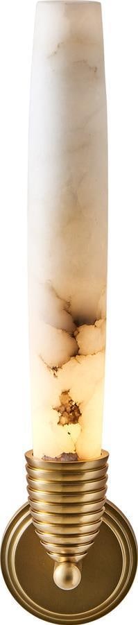 Kalco Gypsum LED Wall Sconce 3000K Dimmable Brass Indoor Lighting (1 of 1)