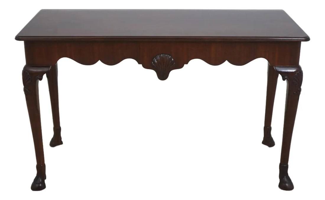 Kindel Cherry Irish Georgian Console Table Queen Anne Legs (1 of 10)