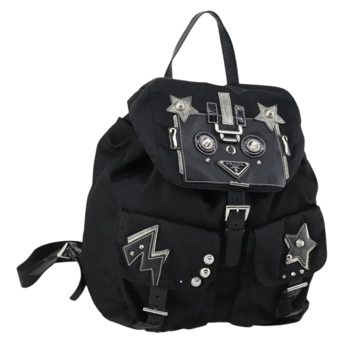 PRADA Black Nylon Backpack with Name Tag and Guarantee Card (1 of 18)