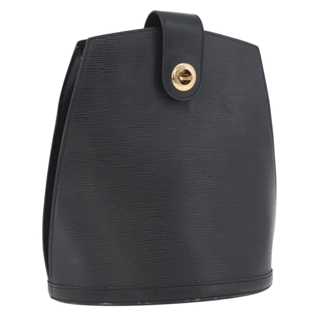 Louis Vuitton M52252 Cluny Black Epi Leather Shoulder Bag: Louis Vuitton M52252 Cluny Black Epi Leather Shoulder Bag Louis Vuitton Cluny shoulder bag in black Epi leather. This women's bag is made in Spain and shows heavy signs of use, including loss of shape