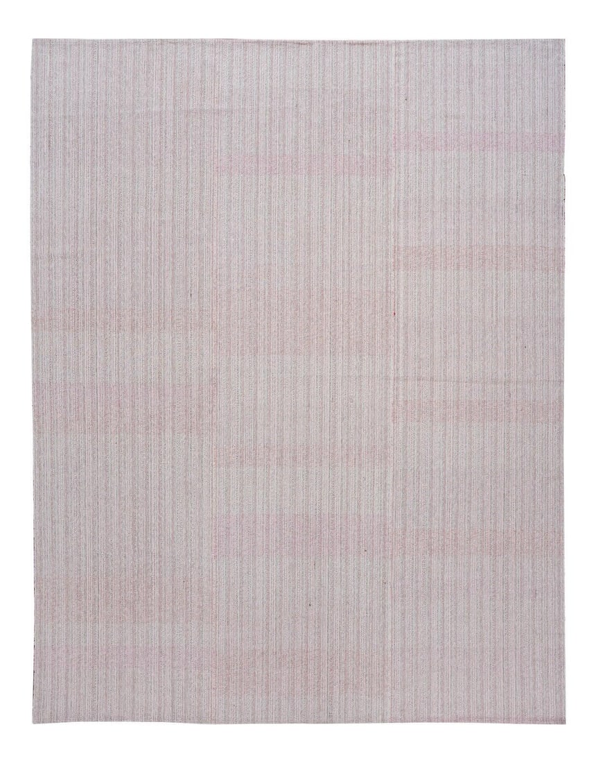 Mid-20th Century Gray Wool Flat-Weave Rug 10'2 x 13 (1 of 10)