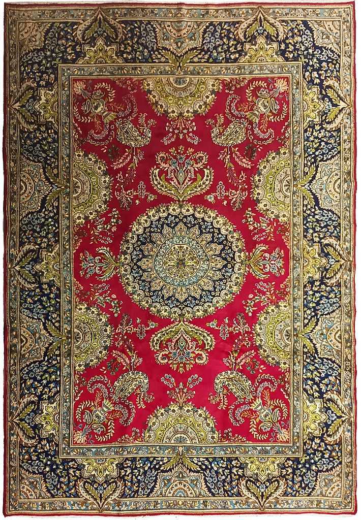 Elegant 8.3 x 11.1 Pre-Owned Persian Rug: Elegant 8.3 x 11.1 Pre-Owned Persian Rug Free continental US Shipping This exquisite pre-owned Persian rug measures 8.3 x 11.1 ft, showcasing traditional craftsmanship and intricate patterns that add 