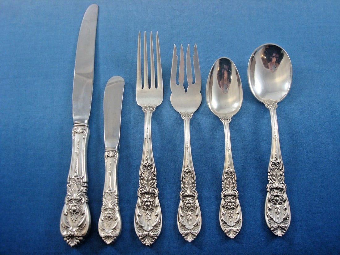 International Sterling Silver Richelieu Flatware Set 77 Pieces for 12 (1 of 7)
