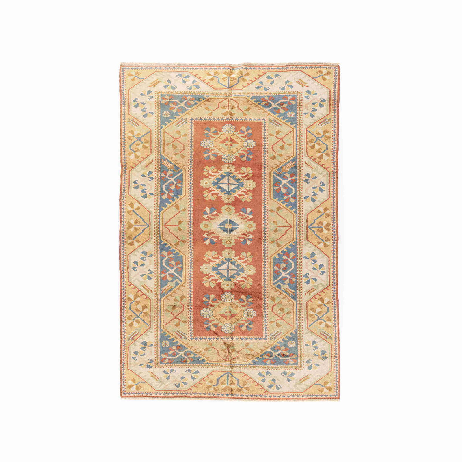 Authentic Milas Handmade Wool Carpet 78.7x120.1 Inches (1 of 8)