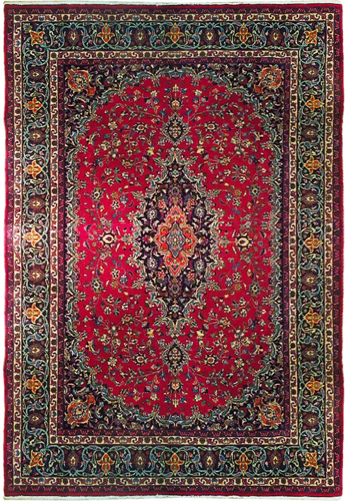 Handmade 8' x 12' Persian Sarouk Mashad Estate Rug from Iran: Handmade 8' x 12' Persian Sarouk Mashad Estate Rug from Iran Free continental US Shipping Transform your living space with this exquisite 8.0 x 12.0 Persian Sarouk Mashad Estate Rug, a stunning blend 