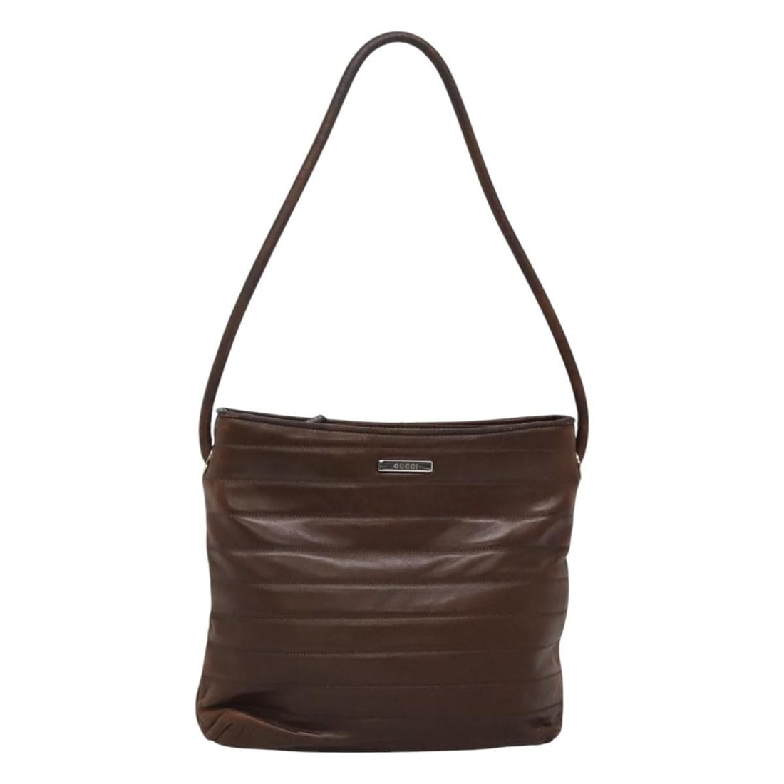 Gucci Brown Leather Tote Handbag with Dust Bag Made in Italy (1 of 18)