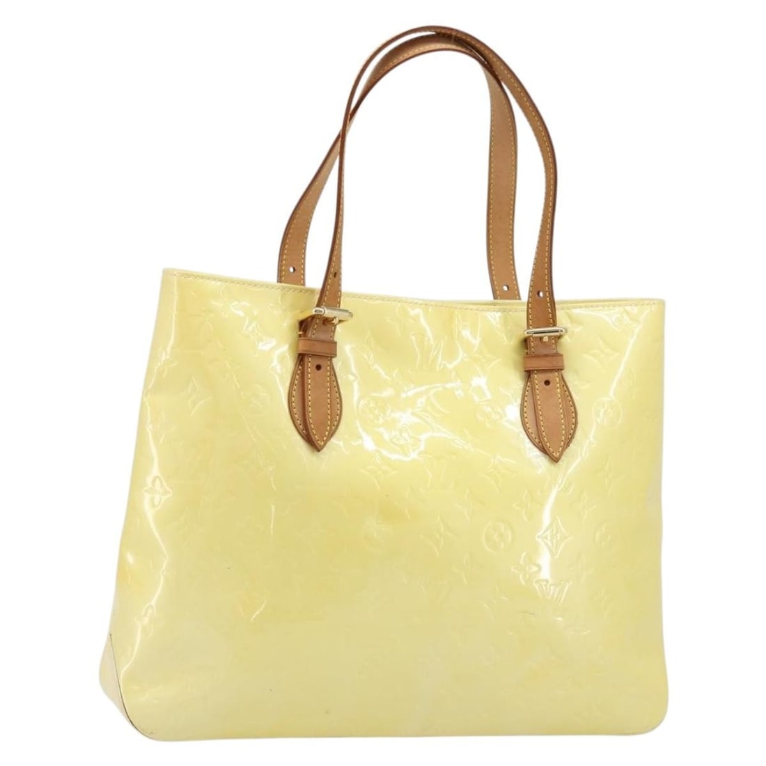 Louis Vuitton Brentwood Monogram Vernis Perle Shoulder Bag M91512: Louis Vuitton Brentwood Monogram Vernis Perle Shoulder Bag M91512 This Louis Vuitton Monogram Vernis Brentwood Shoulder Bag in Perle is crafted from patent leather and features a spacious interior, ma