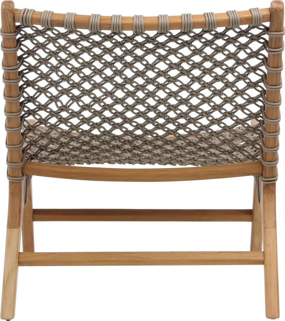 Mario Outdoor Occasional Chair Teak and Rope Stylish Design (1 of 5)