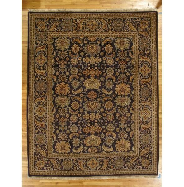 Handwoven 8.1 x 10.1 Eggplant Purple Jaipur Wool Area Rug (1 of 6)