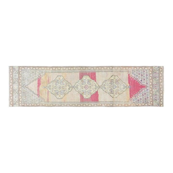 Handmade Wool Anatolian Runner Rug 2'3'' x 9'1'' Vintage Turkish Design: Handmade Wool Anatolian Runner Rug 2'3'' x 9'1'' Vintage Turkish Design This vintage Turkish Anatolian hand-knotted wool rug is crafted using traditional techniques, offering a blend of timeless craft
