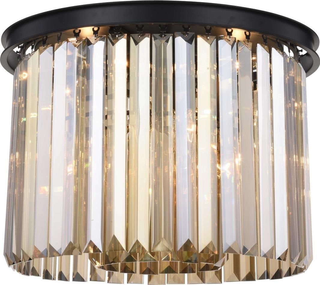 Elegant Lighting Sydney Flush-Mount Light with Royal-Cut Crystals (1 of 1)
