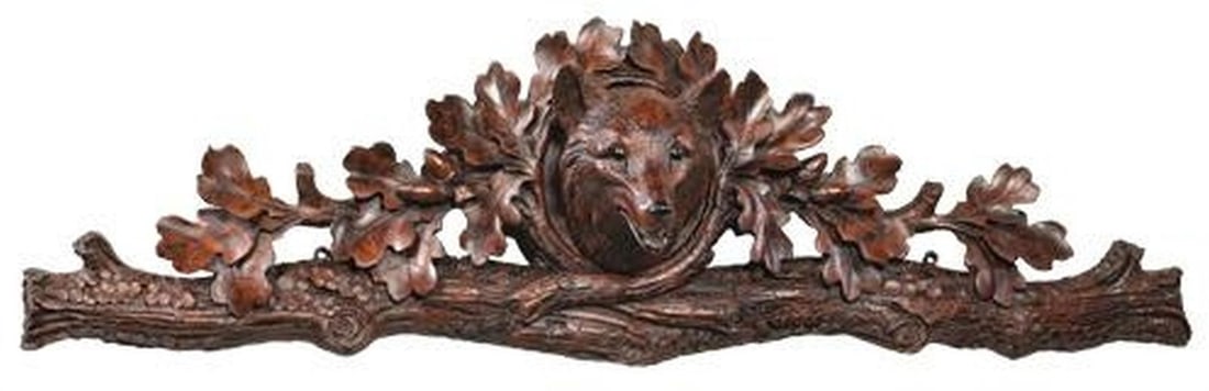 Rustic Lodge Style Aspen Fox Wall Pediment Oxblood Red 12H 40W 7.5D: Rustic Lodge Style Aspen Fox Wall Pediment Oxblood Red 12H 40W 7.5D This item is made at time of order. Please allow 42 to 70 days for production. Enhance your living space with this stunning Rustic A