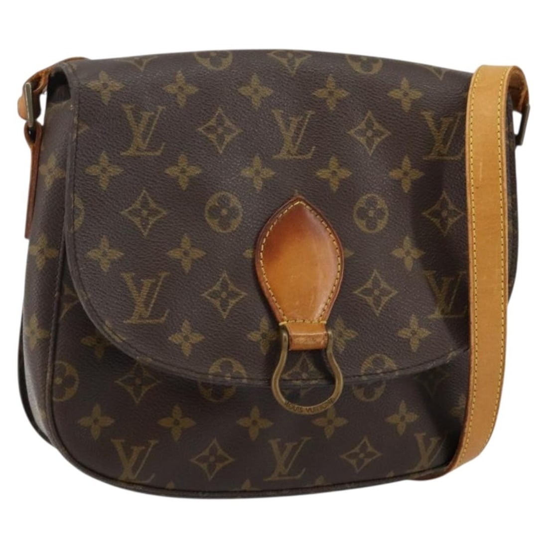 LOUIS VUITTON Monogram Saint Cloud GM Shoulder Bag M51242 Auth (1 of 18)