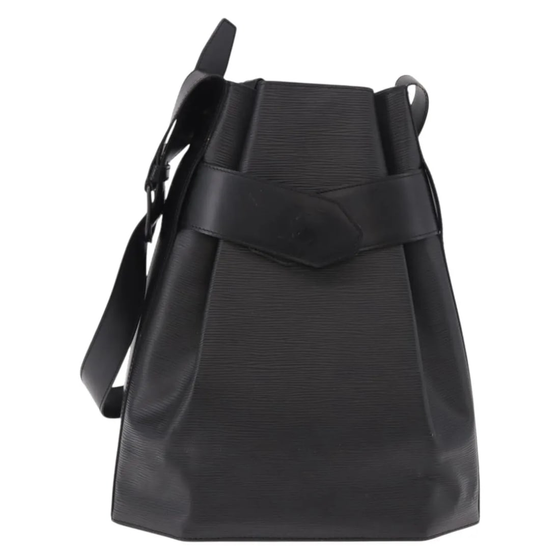 Louis Vuitton Sac d'Epaule shoulder bag in black leather: Louis Vuitton Sac d'Epaule shoulder bag in black leather Vintage Louis Vuitton Sac d'Epaule in black leather. This shoulder bag is presented in good condition with visible wear consistent with use, in