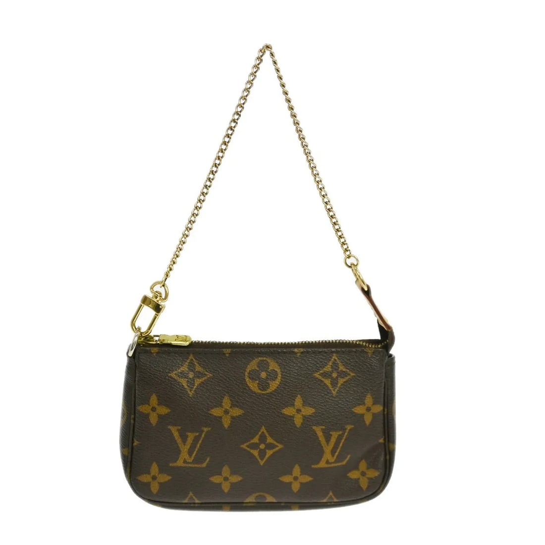 Louis Vuitton Mini Pochette Accessories Brown Canvas Pouch (1 of 9)