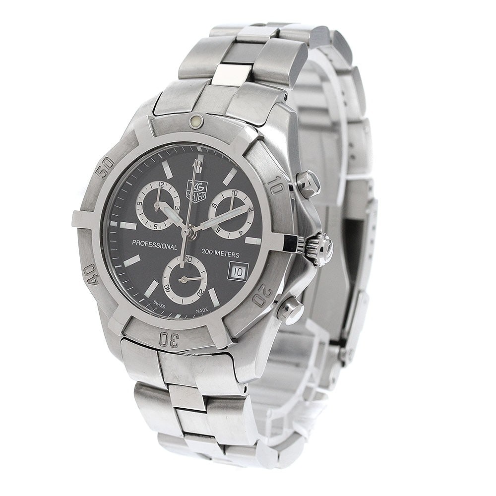 Tag Heuer Exclusive Quartz Chronograph Steel Mens Watch CN111F (1 of 6)