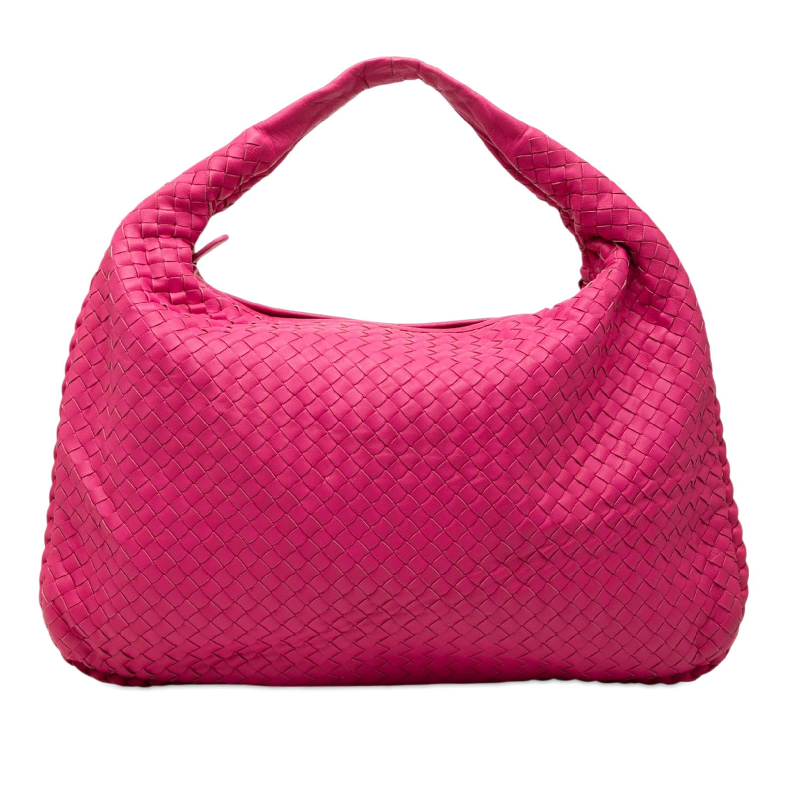 Bottega Veneta Veneta Hobo Pink Woven Leather Bag (1 of 8)