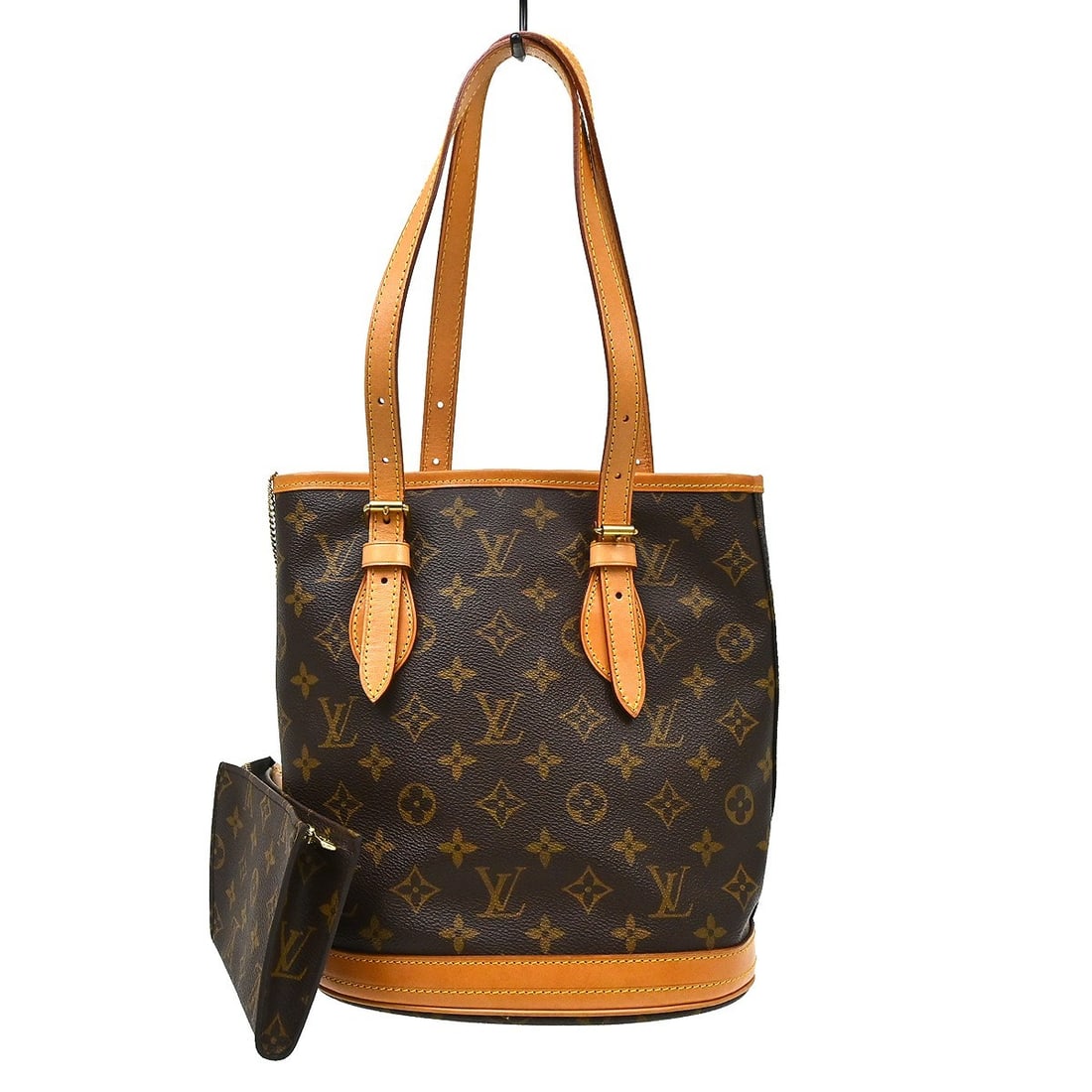 Louis Vuitton Petite Bucket PM Monogram Canvas Shoulder Tote M42238 (1 of 15)