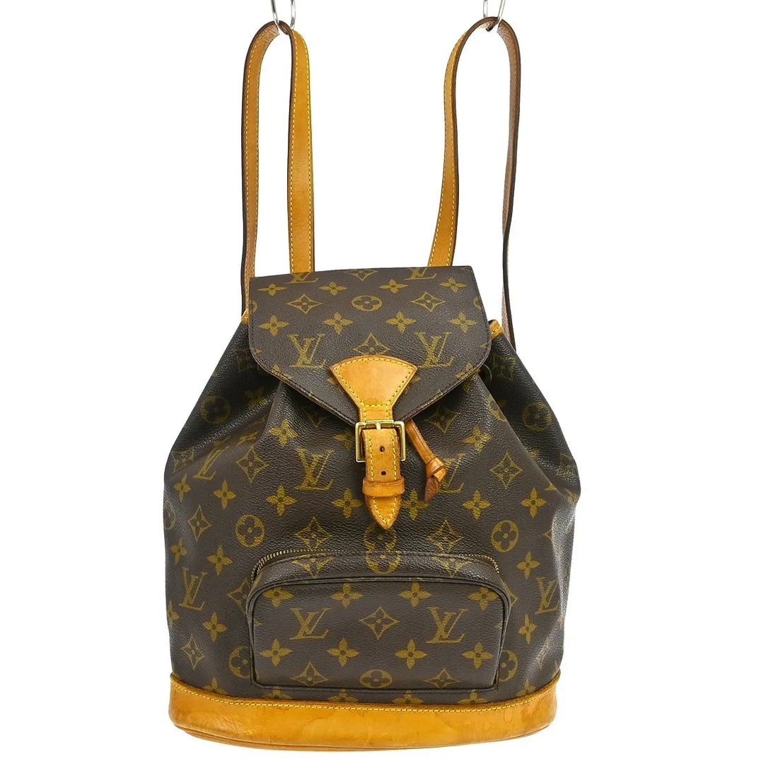 Louis Vuitton Vintage Montsouris Unisex Brown Canvas Backpack: Louis Vuitton Vintage Montsouris Unisex Brown Canvas Backpack Vintage Louis Vuitton Montsouris backpack in brown monogram canvas. This unisex piece is made in France and remains functional, with fair 
