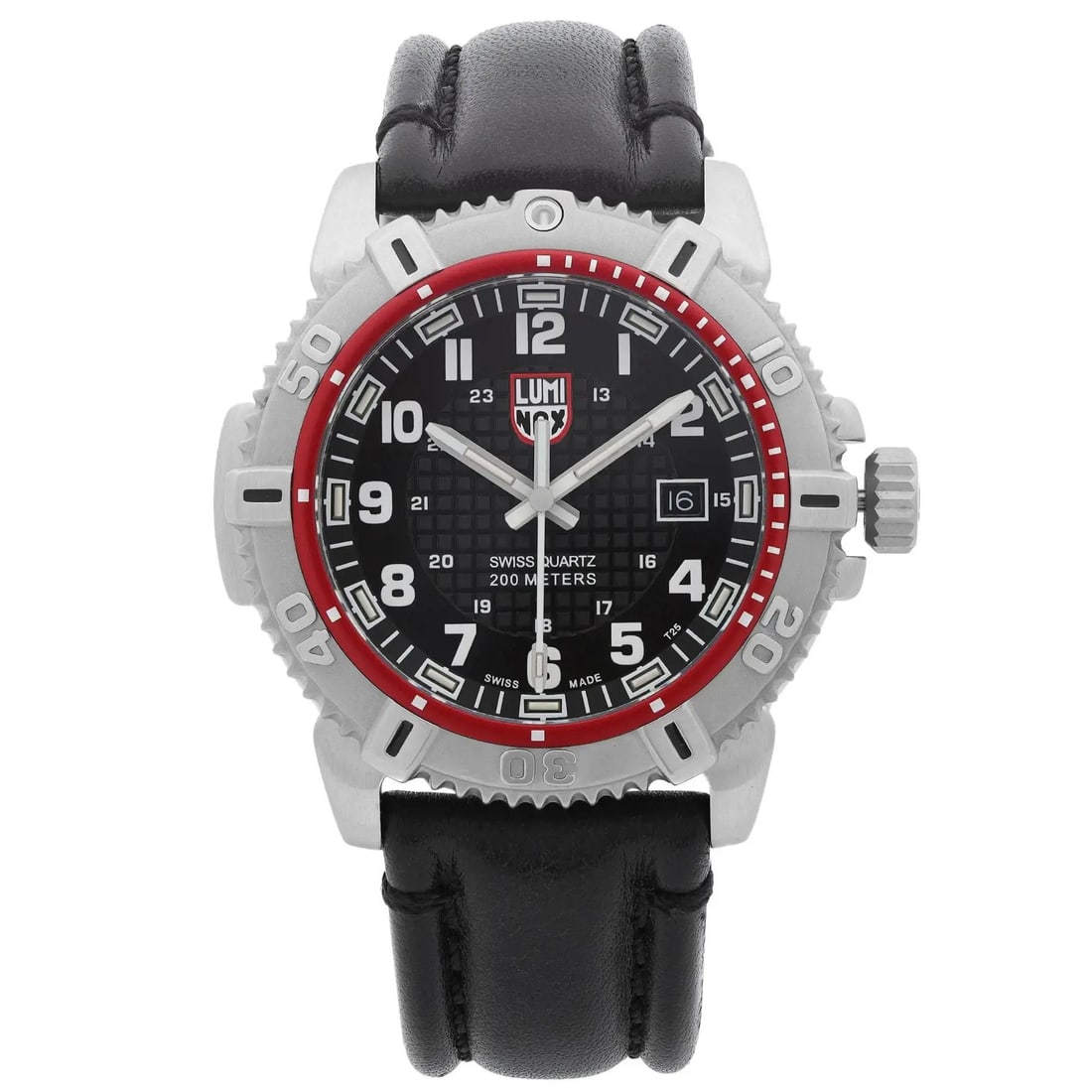 Luminox Modern Mariner 6250 Series Quartz Military Watch Black Dial Steel: Luminox Modern Mariner 6250 Series Quartz Military Watch Black Dial Steel This Luminox Modern Mariner 6250 Series wristwatch combines a robust military style with practical features. It features a bla
