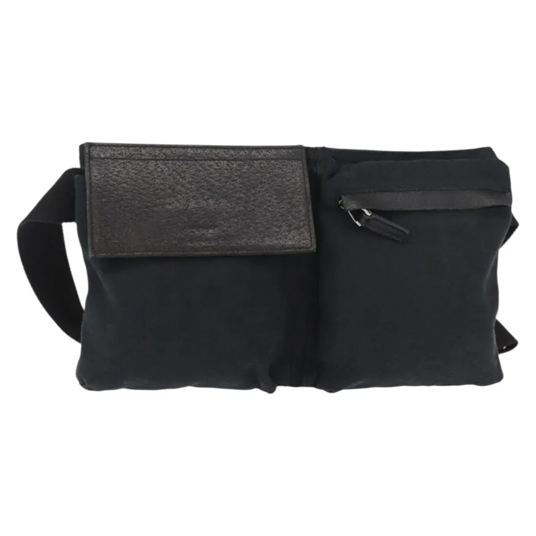 Vintage GG Canvas Double Belt Waist Bag by Gucci in Black: Vintage GG Canvas Double Belt Waist Bag by Gucci in Black This Gucci Vintage Double Belt Bag features the iconic GG canvas with leather trim, designed for women in a classic black color. The bag shows