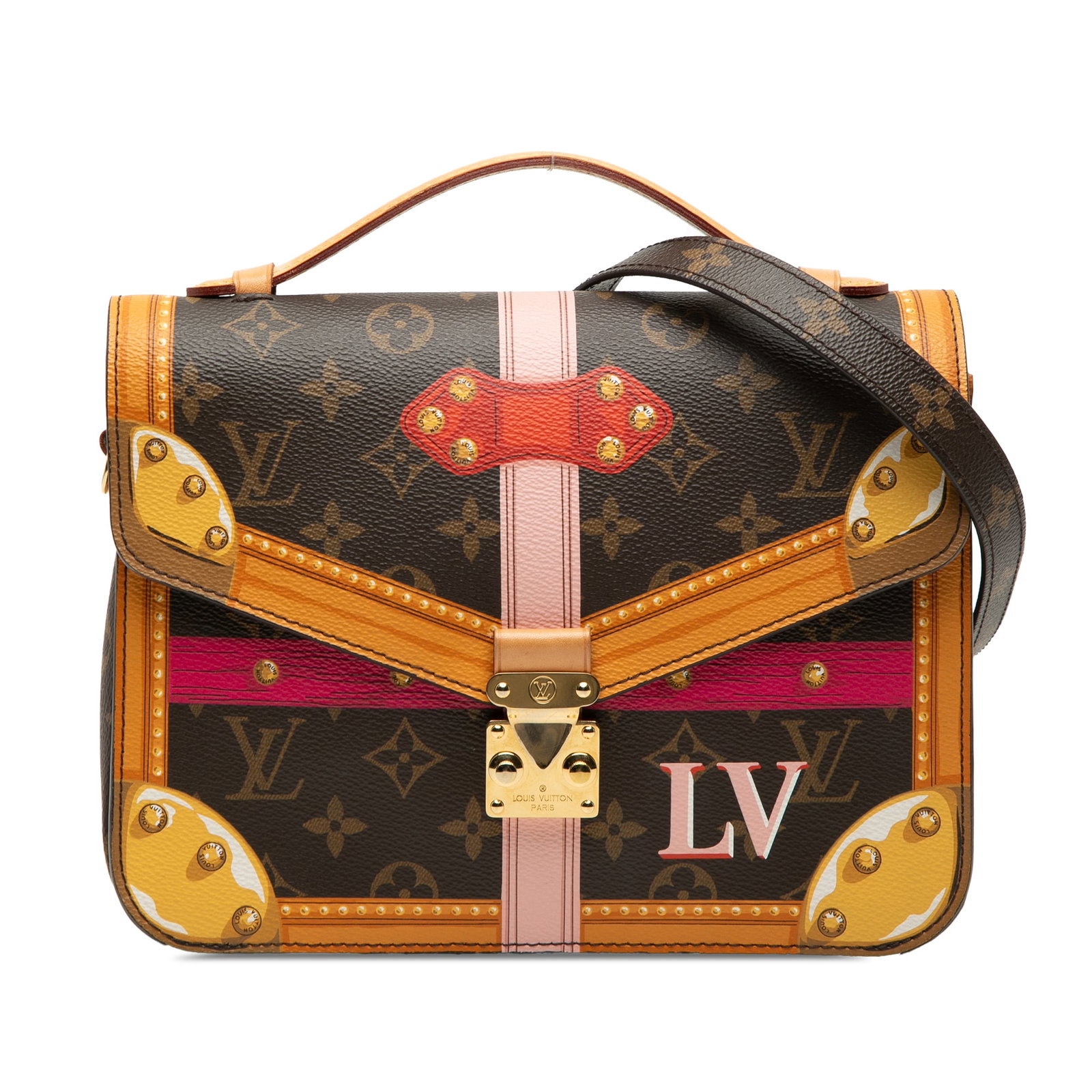 Louis Vuitton Pochette Metis Monogram Summer Trunks Shoulder Bag (1 of 7)